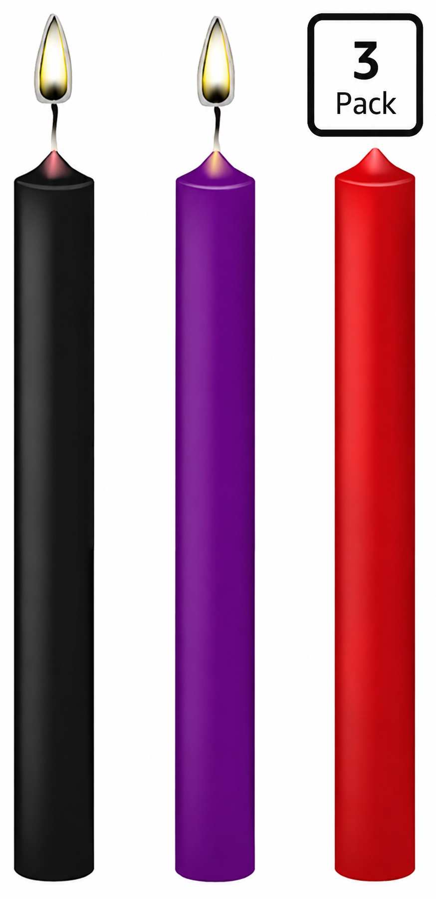 Low-Temperature Drip Candles – Set of 3