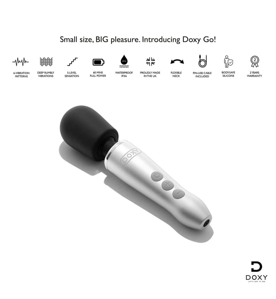 Doxy Go Travel-Sized Wand Massager