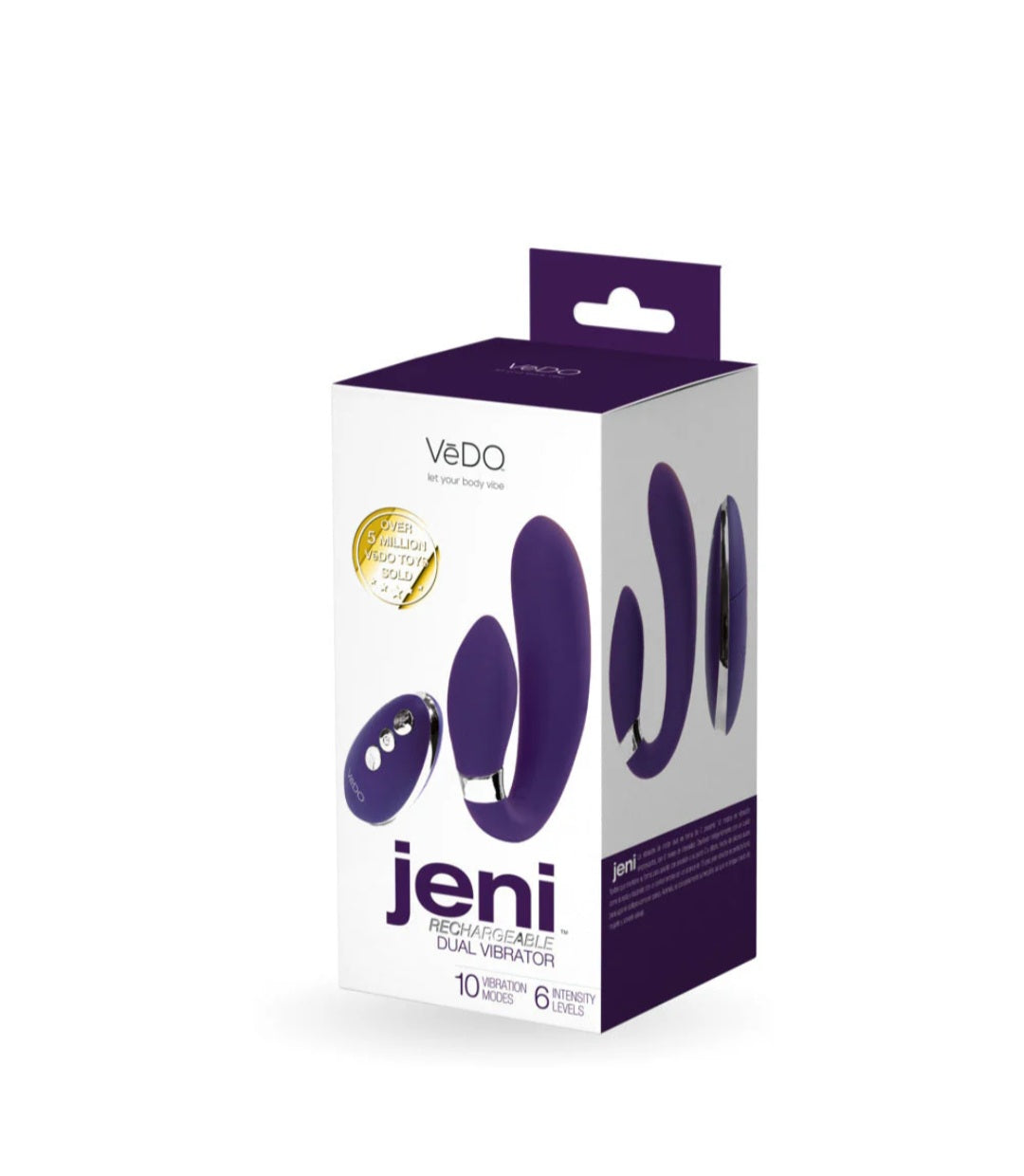 Vedo Jeni C-Shaped Dual Motor Vibe With Remote