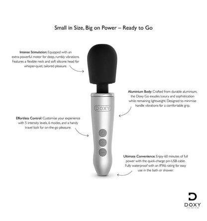 Doxy Go Travel-Sized Wand Massager