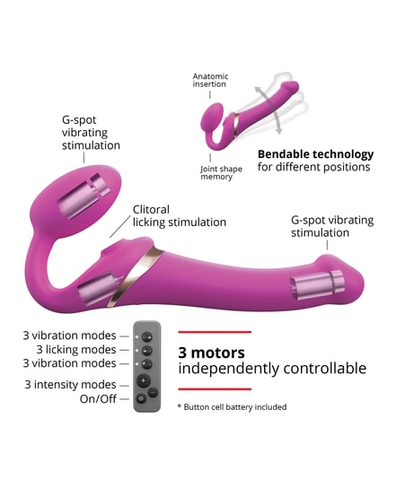 Strap-On-Me Multi Orgasm Bendable Strap-On Large