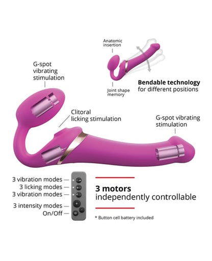 Strap-On-Me Multi Orgasm Bendable Strap-On Large