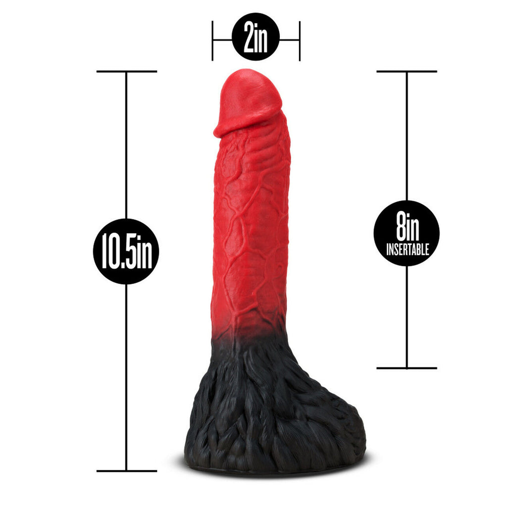 The Realm Lycan Lock-on Werewolf Dildo Red