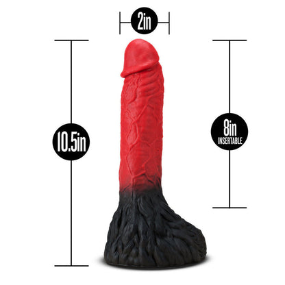 The Realm Lycan Lock-on Werewolf Dildo Red