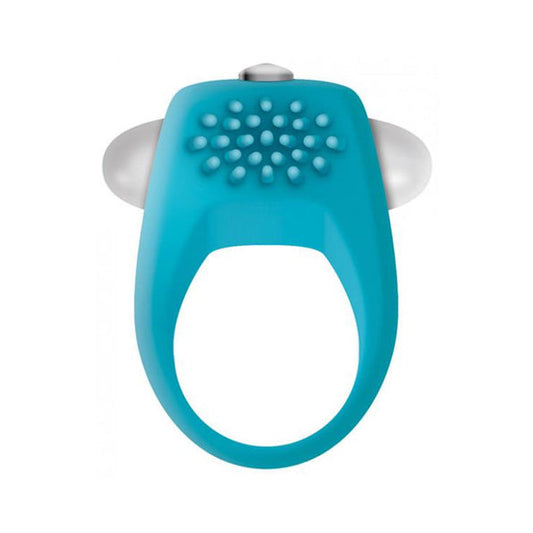 The Teal Tickler Vibrating Cock Ring