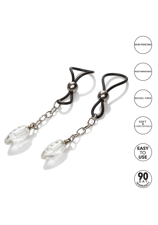 Nipple Play Non-Piercing Jewelry Crystal Teardrop