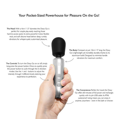 Doxy Go Travel-Sized Wand Massager