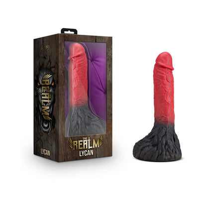 The Realm Lycan Lock-on Werewolf Dildo Red