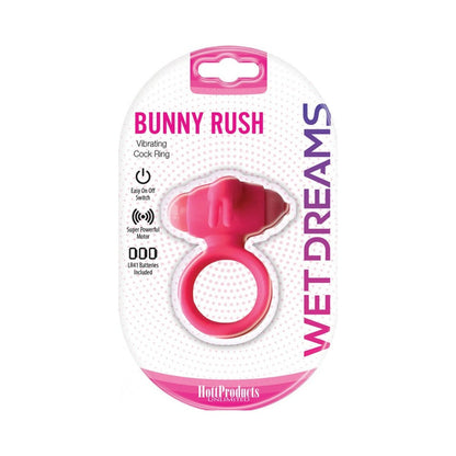Wet Dreams Bunny Rush Cock Ring With Rabbit Ears /Turbo Motor