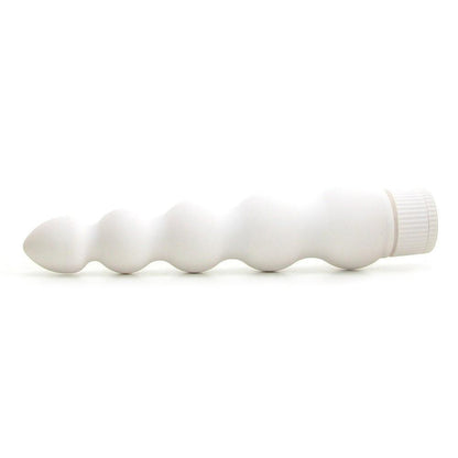 White Nights 7 inches Ribbed Vibrator