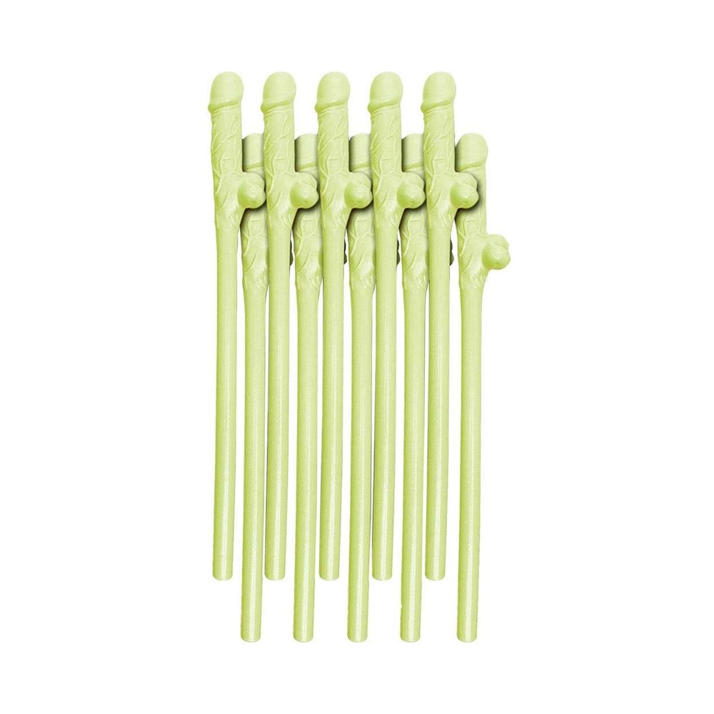 Party Pecker Sipping Straws Glow