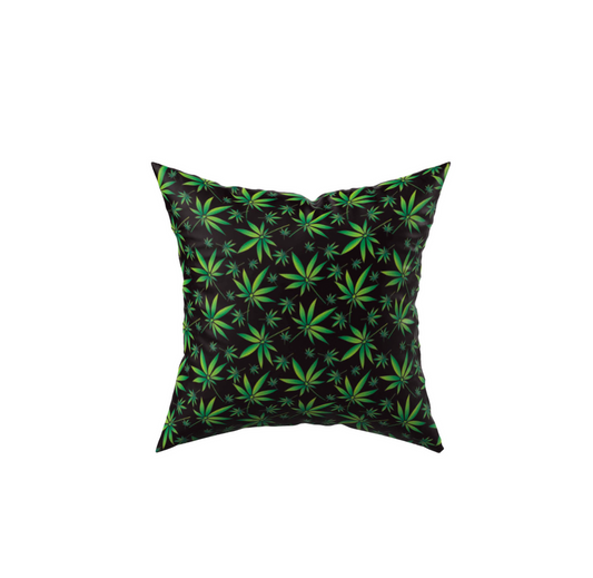 Cannabis Leaf Pillow Couch Cushion