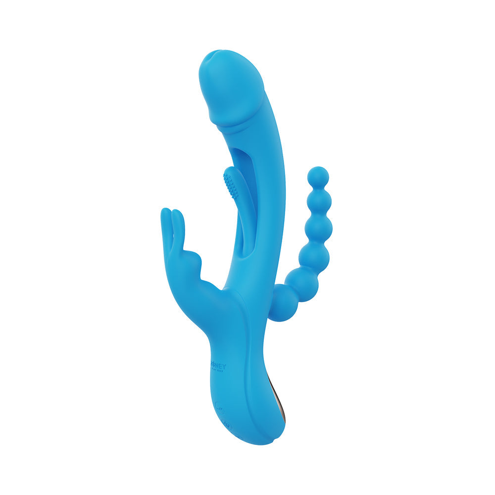 Trilux Kinky Finger Rabbit Vibrator With Anal Beads