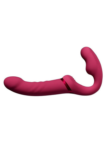Lovense Lapis vibrating strapless strap-on with flexible double-ended silicone design