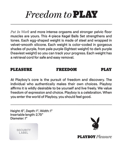 Playboy - Put in Work Kegel Balls